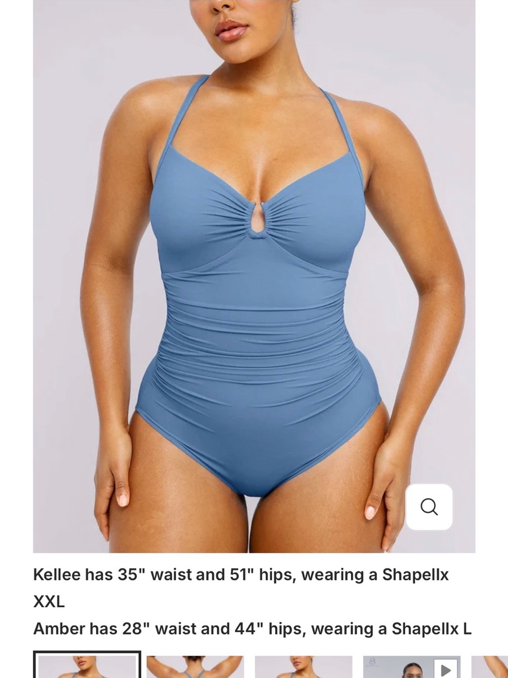 Shapellx U-ring Shaping One-Piece Swimsuit size XL